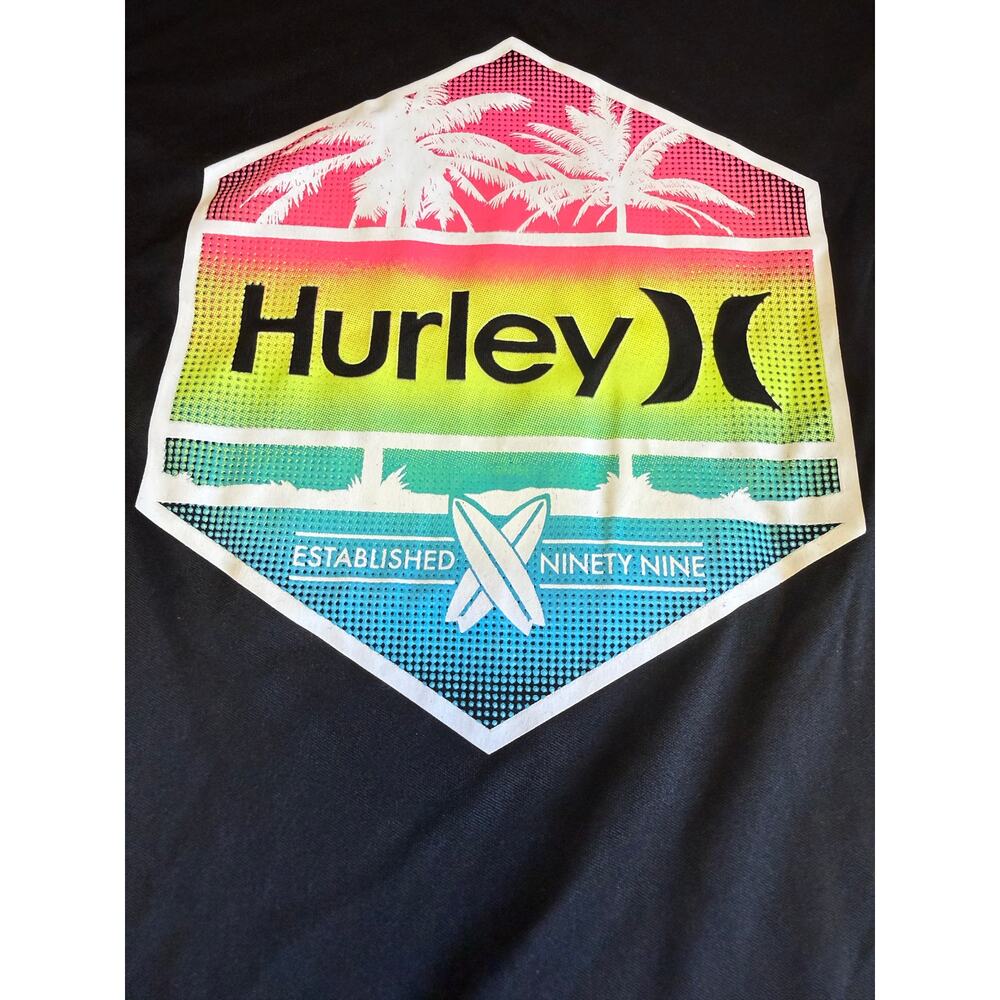 hurley long sleeve surf tee spf 50 boys size 4 - Picture 4 of 4